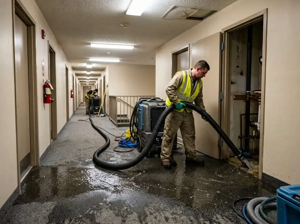 multi-unit-apartment-hallway-f-005 — frequently asked questions, Emergency Burst Pipe Water Extraction & Removal in Venus, TX